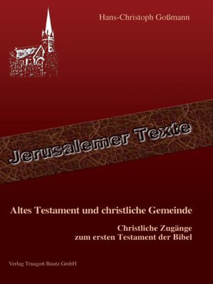 cover image of Altes Testament und christliche Gemeinde